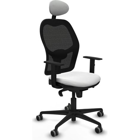 Sedia Ufficio con Poggiatesta Jorquera Piqueras y Crespo 1D036G1 Bianco (1/5)