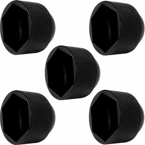 5x cache écrou noir M30 x HEX 46mm capuchon protection bouchon plastique