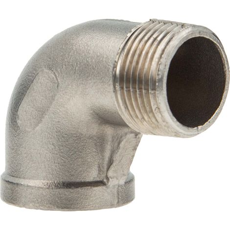 tecuro Winkel 90° Edelstahl V4A (AISI 316), IG x AG 1/8 Zoll