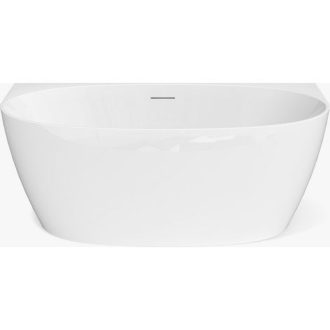 Vasca da bagno freestanding - 150 x 72 x 58 cm - Acrilico - Bianco - 203 L - AMOSARI