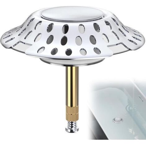 Universal 2 in 1 bathtub stopper, adjustable to 72mm for standard bathtubs – Comfort and practicality (1/5)
