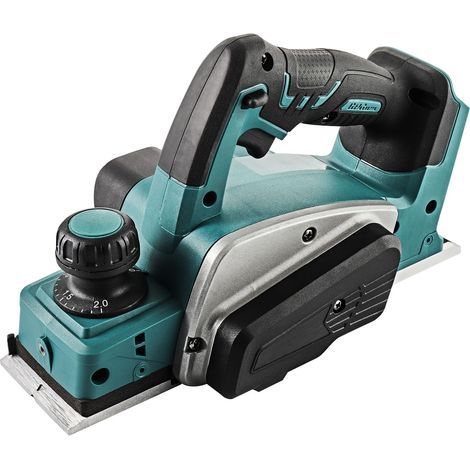 Electric Planer Cordless 18V Li-Ion Electric Planer Wood 82mm Width and 2mm Depth for Furniture DIY, Green (1/5)