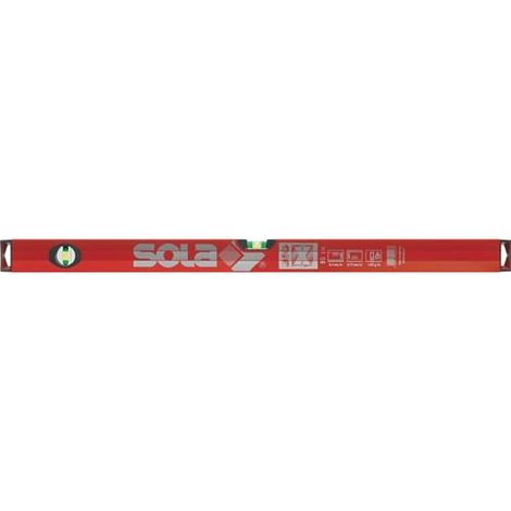 Sola Wasserwaage L.180cm BIG X Libelle/Lupeneffekt Alu.-Profil (1/4)