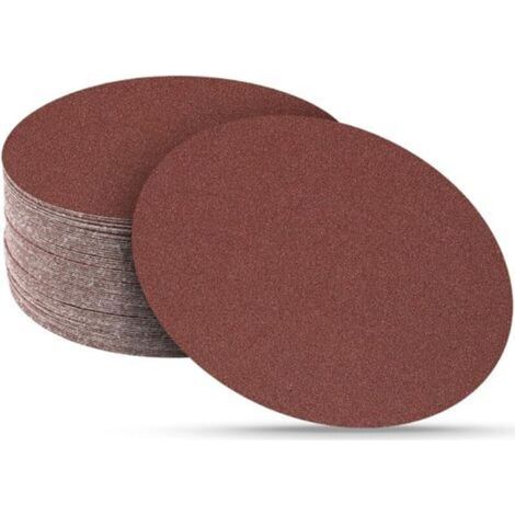 30 Pieces Sanding Disc, 180 mm Round Abrasive Discs with No Holes 120 Grit Sandpaper for Giraffe Wall Sander (1/5)
