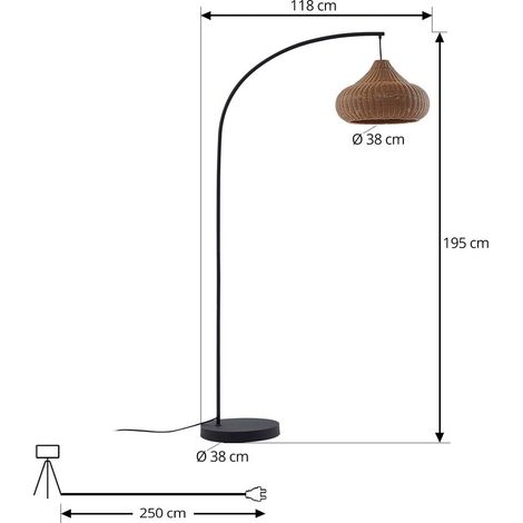 Luminaire de terrasse 'Taniola' en bois
