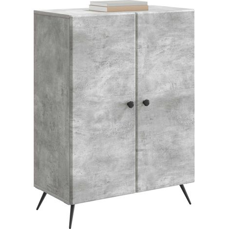 Maison Exclusive - Credenza Grigio Cemento 66 x 34,5 x 90 cm Legno ingegnerizzato