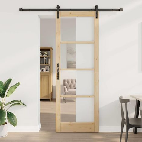 Puerta Interior ORKDAL Natural 83 x 232 cm vidaXL