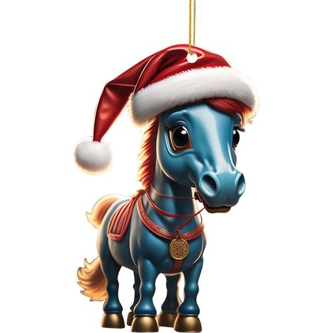 Ornement Accroché - Décoration Arbre De Noël En Acrylique - Intérieur Extérieur - Pour Activités Familiales Et Décor Festif - Lot De 1 (1/3)