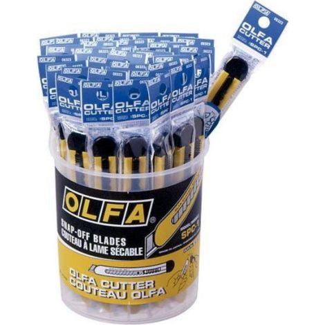 OLFA SPC-1/40 PACK DE 40 CÚTERS BÁSICOS CON CUCHILLA 9 MM (1/2)