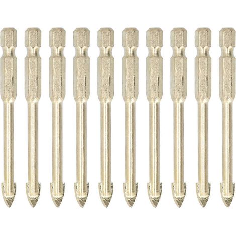 Kreuzkeramischer Bohrer Gold Anti-Rutsch Präzise Einfach zu installieren Kreuzkeramischer Bohrer Set