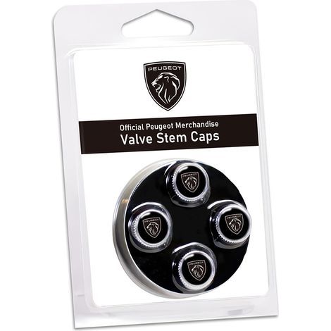 Lot de 4 Bouchons de Valve Métal Peugeot - Pour 2008 3008 5008 208 308 Accessoires Voiture (1/3)