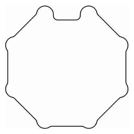 Nice 233.790001 - Achtkantig 60 Rad + Kranz ad Ring 1