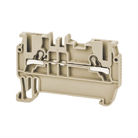Borne de jonction à ressort 1,5mm² - pas 4.2mm - beige - type PushFit - IMO