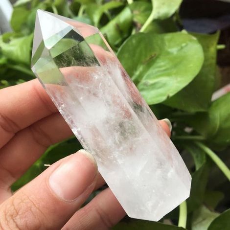 Décoration Naturel Clair Quartz Point Quartz Roche Gravier Démagnétisation Pendentif et Guéri Home Decor Beaux Cadeaux (Taille : 5pcs) Collections de la Maison (Size : One Size) (1/5)