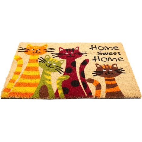 Paillasson Coco Home Sweet Home chats - Modèle Cuba