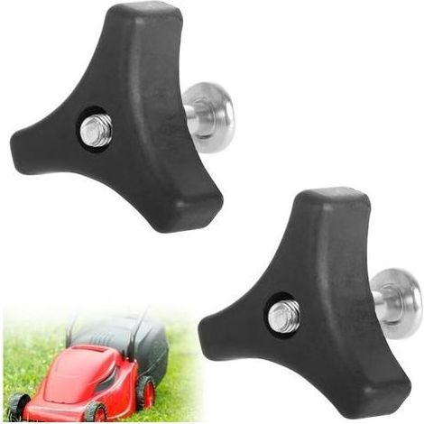 Boulon de Rechange pour Tondeuse à Gazon, Poignée Universelle de Tondeuse à Gazon, Poignée de Tondeuse à Gazon, 2 Pièces Tondeuse à Gazon Triangle Poignée, Outil pour Tondeuse à Gazon Machine (1/4)