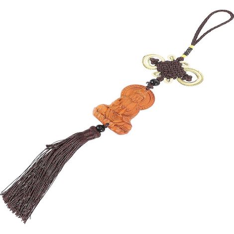 Pendentif statue de Bouddha Guanyin pour voiture, compatible avec la décoration suspendue pour voiture (1 pièce) (1/5)