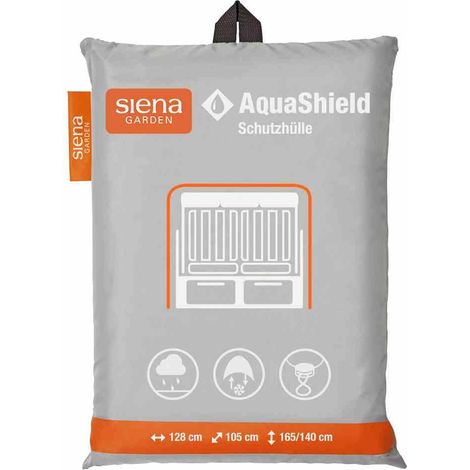AquaShield Strandkorbhülle 128x105xH165/140 cm hellgrau, 100% Polyester (1/6)
