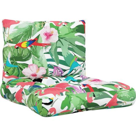 Coussins de plateau, ensemble deux pièces, tissu Oxford multicolore (1/5)