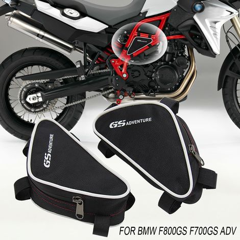Boîte à outils moto, sacoche de cadre, sacoche de barre de protection et sac de voyage adaptés aux BMW F 800GS et F 700GS. (1/4)