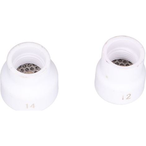 2-teiliges WIG-Schweißdüsen-Set 12/14 Keramikdüse für WP9/17/18/20/25/26 (Weiß) (1/5)