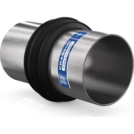 CR Futterrohr FE/Edelst. DN 125, L: 40cm V2A, umlaufende 3-Stegdichtung