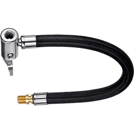 Tuyau d'extension pour gonfleur de voiture, adaptateur, connecteur de valve de pneu, 10 cm (noir) (1 pièce) (1/5)