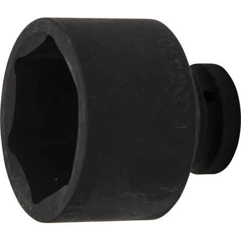 BGS Inserto chiave a bussola esagonale attacco quadro interno 25 mm (1") SW 70 mm - 5870
