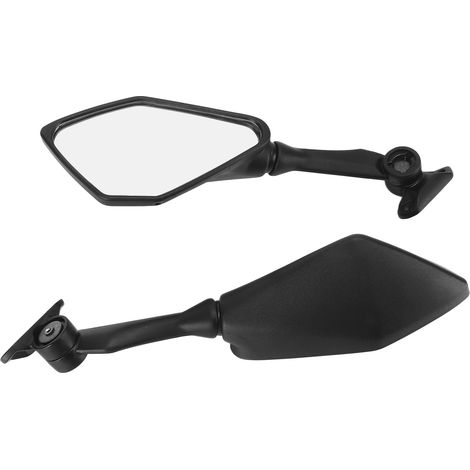 Rétroviseurs Moto Pliables Noirs Kit de 2 Remplacement pour Ninja 300 250 ZX6R 636 300R EX300 ABS 2011-2018 (1/5)