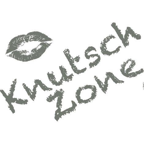 Komar Wandaufkleber - Knutschzone - 70 x 100 cm - selbstklebender Wandsticker (1/2)