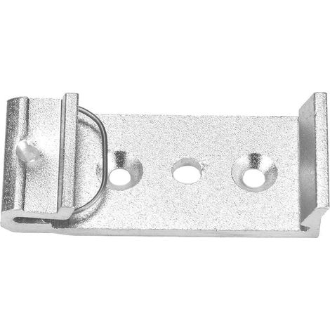Pince à vis fixe pour rail DIN, pince fixe pour rail DIN en aluminium de 35 mm pour montage de relais(20mm 3-hole frosted white) (1/5)