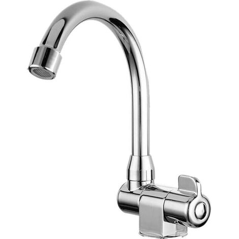 Robinet de cuisine pliable à rotation 360 degrés, mitigeur simple pour camping-car et bateau, montage facile (1/5)