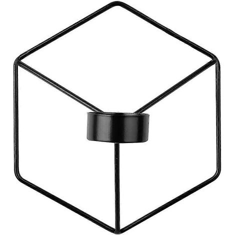 3D-Kerzenhalter aus Metall im nordischen Stil, geometrische Form, dekoratives Ornament für Zuhause (1/4)