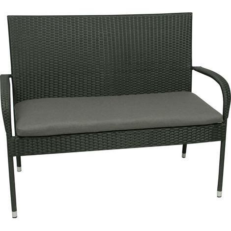 GO-DE Bank-Auflage 112 x 48 x 5 cm anthrazit Auflage Sitzauflage Bankauflage (1/3)