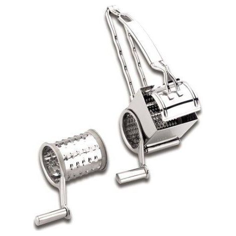 Lacor 60335 Edelstahl-Käsereibe mit wechselbaren Trommeln