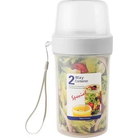 Doppelwandiger Aufbewahrungsbehälter, luftdichter Kunststoff-Lebensmittelbehälter für die Küche, luftdichte Behälter für Obst und Snacks L (1/5)