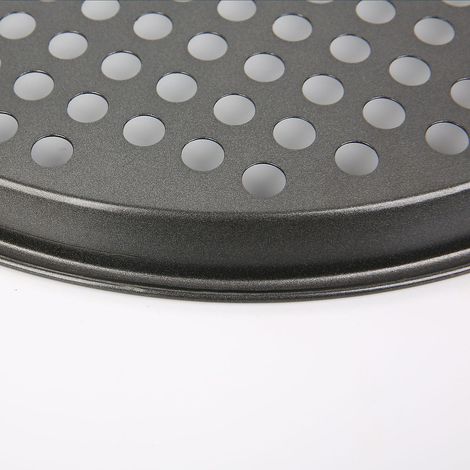 Plaque à pizza 2 pièces, acier au carbone, 28 cm (1/4)
