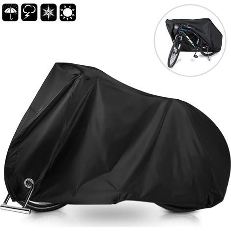 Housse de voiture, housse de vélo, housse de protection imperméable pour vélo, anti-poussière, protection UV, housse de pluie pour VTT et vélos de route, 200 x 70 x 110 cm (1/5)