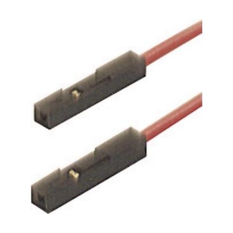 SKS Hirschmann MKL 0,64/25-0,25 rt Cavo di misura [Presa 0,64 mm - Presa 0,64 mm] 25.00 cm Rosso 1 pz.