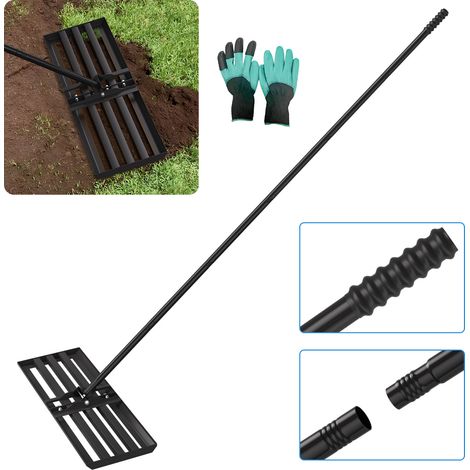 Jiubiaz Rasen Rakel 75x25cm Abziehschiene Abziehleiste Abziehbrett Rasenabzieher