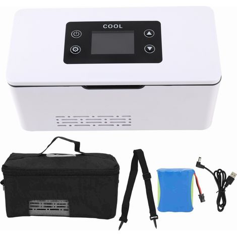 Beyamis Réfrigérateur à insuline rechargeable 10600 mAh à température constante, portable, pour voiture. (1/5)