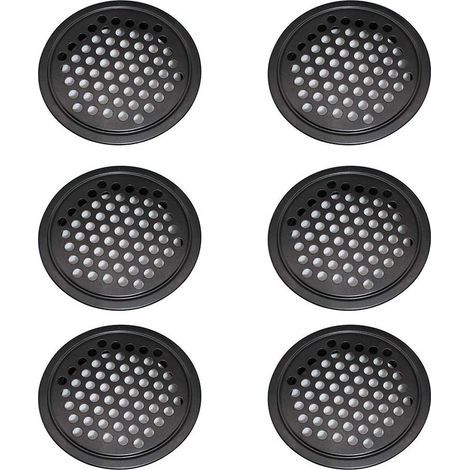 Grille aération VMC 60mm – Lot de 6 pièces – Acier inoxydable étanche et désodorisant – Pour armoires et salles de bain (1/5)