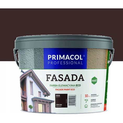 Pintura acrílica para fachadas Primacol, 2,7 l, mate, 1 unidad. (1/2)