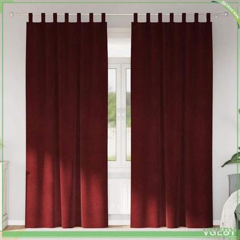 Rideaux occultants - FAFEISY - 4107312 - Velours - 140 x 260 cm - 2 pièces (1/5)