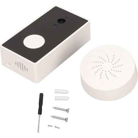 Sonnette vidéo sans fil avec interphone bidirectionnel, vision nocturne, caméra intelligente Bluetooth et Wi-Fi et sonnerie-AquaForge (1/5)