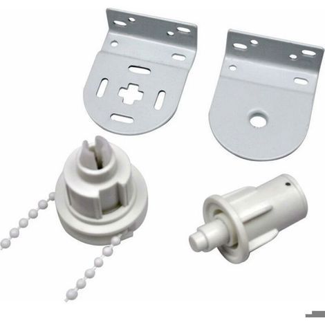 Reparaturset für Rollos – 32 mm Durchmesser – inklusive Kupplung – Metallhalterungen – 3 m Kette (1/5)