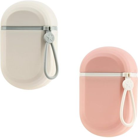 Jabonera de viaje de 2 piezas con tapa，caja de jabón de viaje impermeable，soporte de jabón de viaje a prueba de fugas，escuela (blanco + rosa) (1/2)
