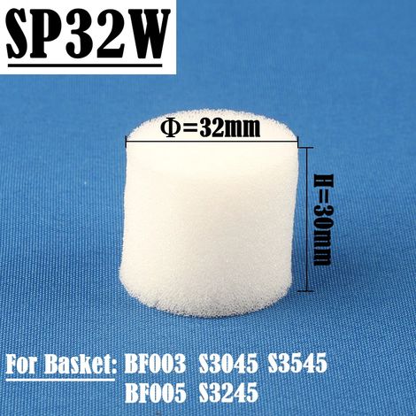 (SP32-Blanc-Q50) 50 éponges hydroponiques de qualité supérieure pour la culture hors-sol de fleurs et de légumes en intérieur, pour la culture en panier hydroponique. (1/4)