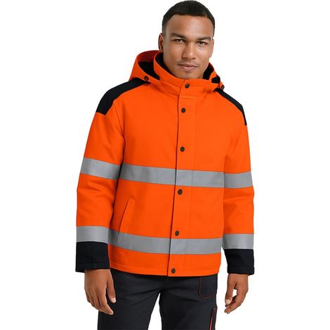 Veste haute visibilité PHOTON orange + batterie BATV01 - S - G-HEAT
