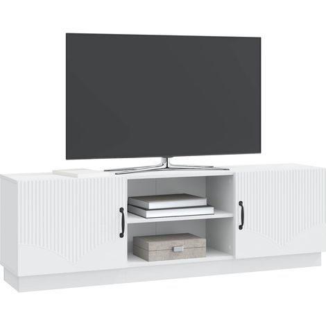 Maison Exclusive - Meuble TV Blanc 150 x 31 x 47 cm Bois d'ingénierie
